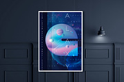 Colorful Space-vector typography, a Symbol Font by Polar Vectors (Thumbnail 3 of 18)