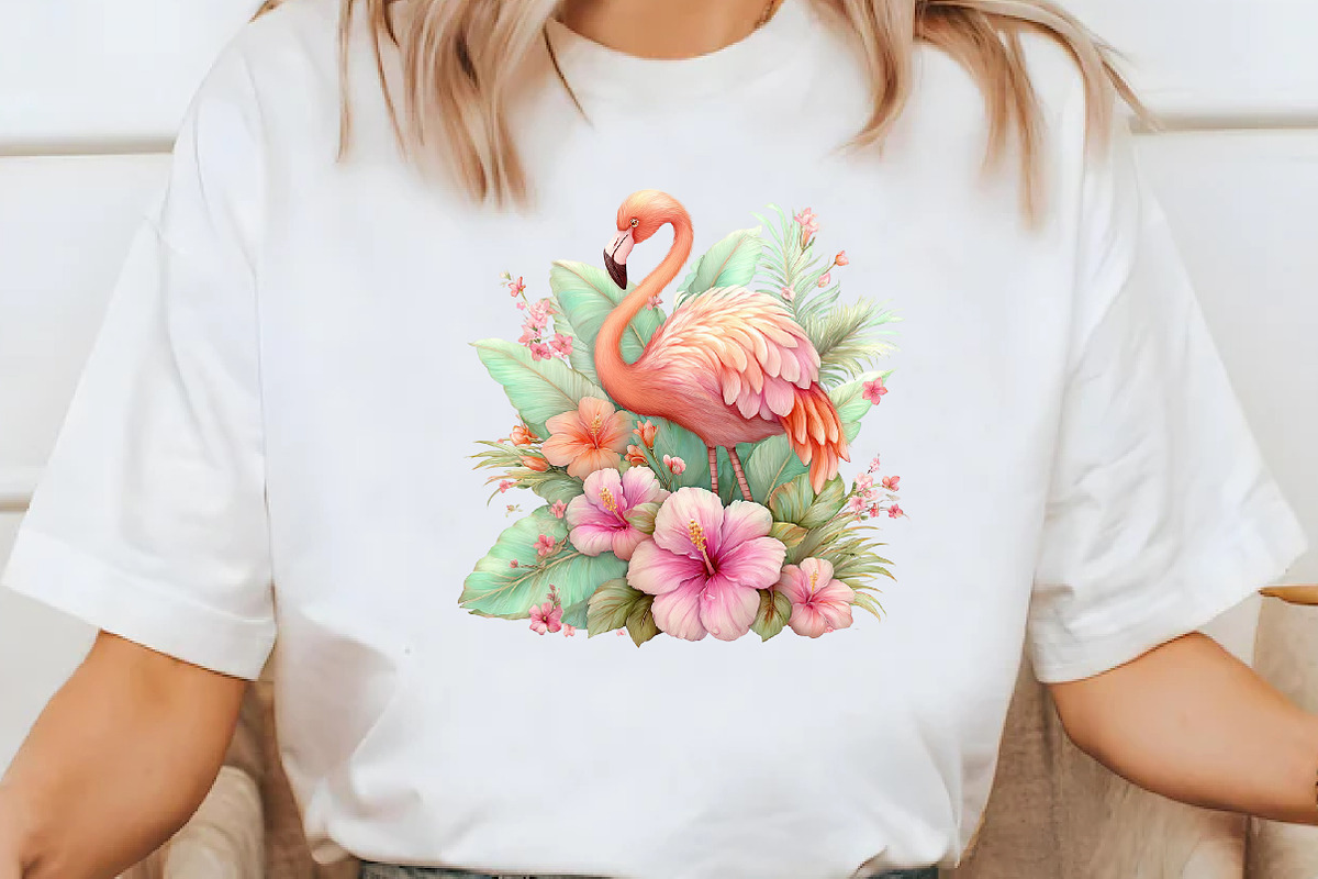 Whimsical Summer flamingo Clipart, an Illustration by Designworld (Photo 6 of 8)