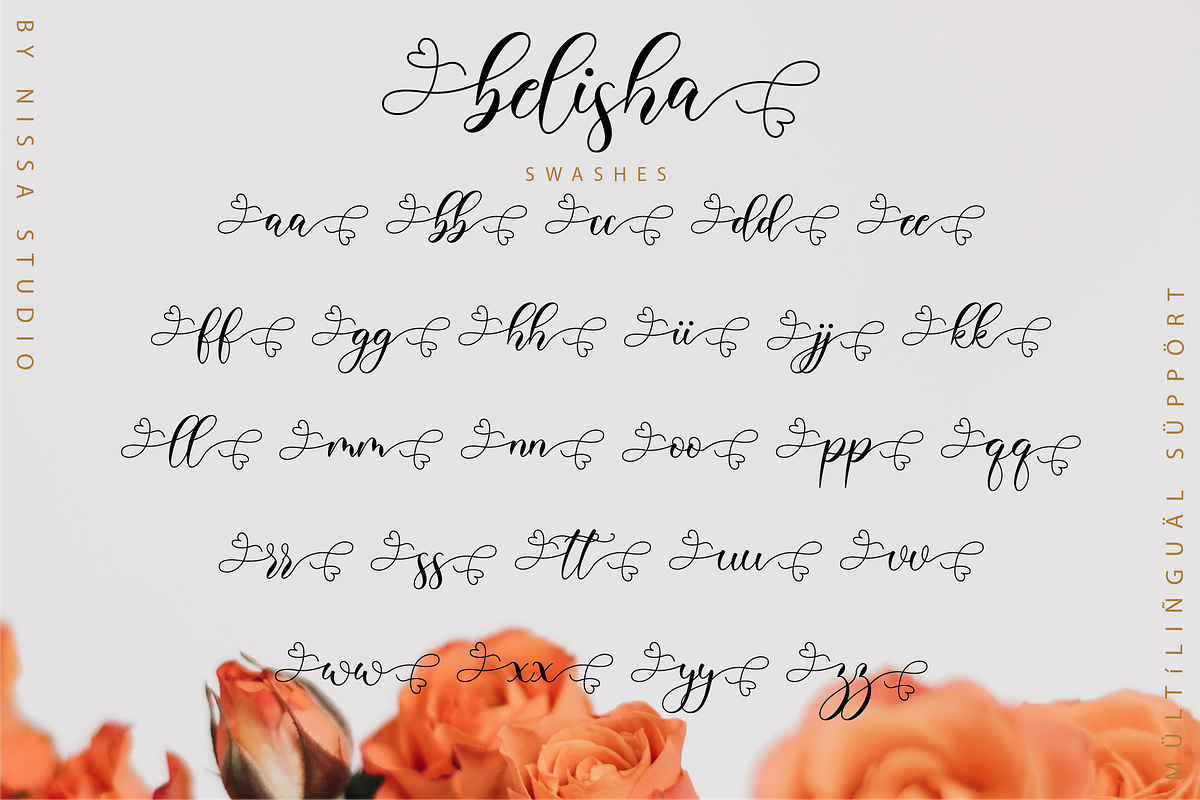 Belisha - A Lovely Script Font, a Script Font by Nissa Studio (Photo 12 of 12)