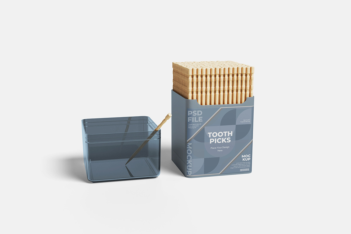 Toothpicks Mockup, a Product Mockup by Indah (Photo 3 of 6)