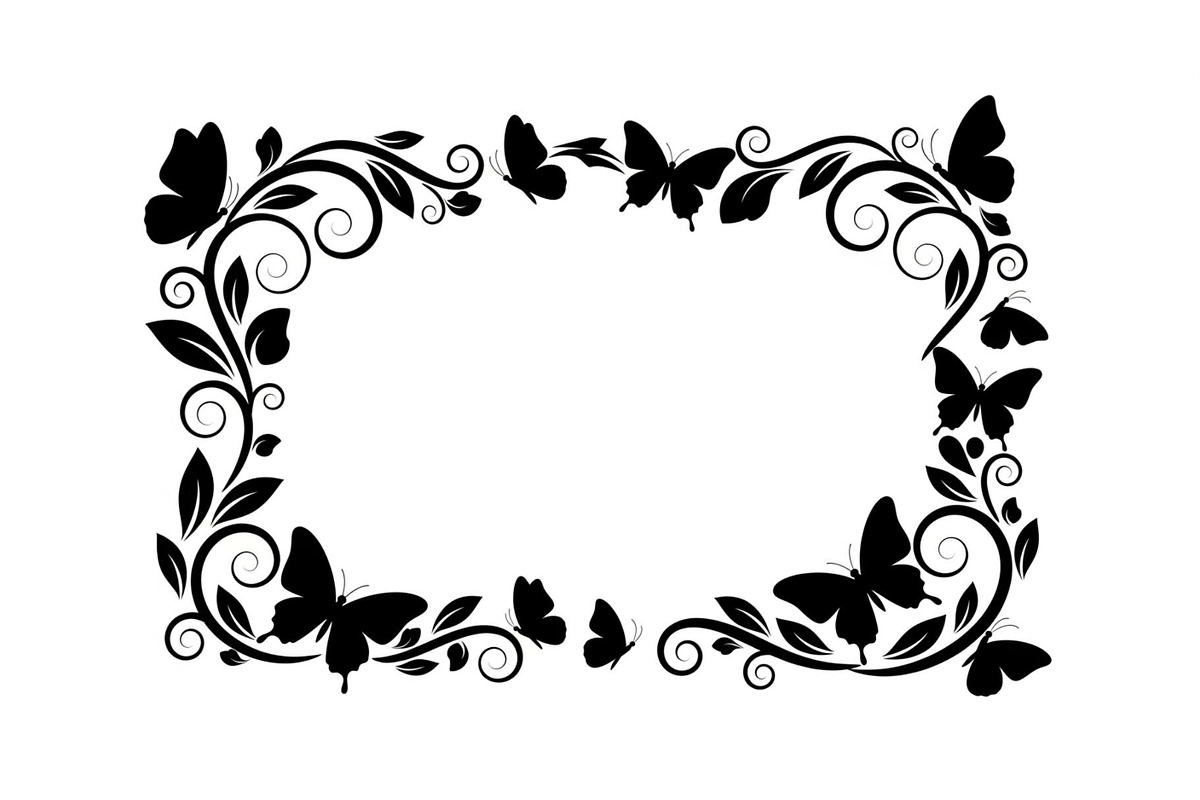 Butterfly Floral Vintage Frame Bundl, an Illustration by Creativeshirt (Photo 49 of 51)