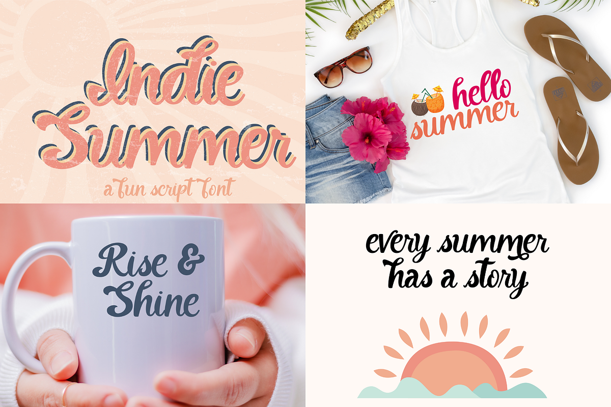 Summer Handwritten Font Bundle, a Handwritten Font by Designing Digitals (Photo 5 of 8)