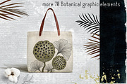 Modern Japanese. Botanical abstract., a Texture Illustration by KomannaArt (Thumbnail 4 of 7)