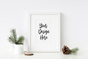 Christmas Scandinavian Mockup Bundle, a Print Template by Yuri-U (Thumbnail 16 of 32)