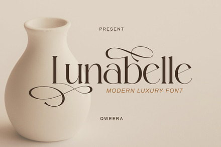 Lunabelle - Modern Elegant Luxury, a Serif Font by Qweera Studio