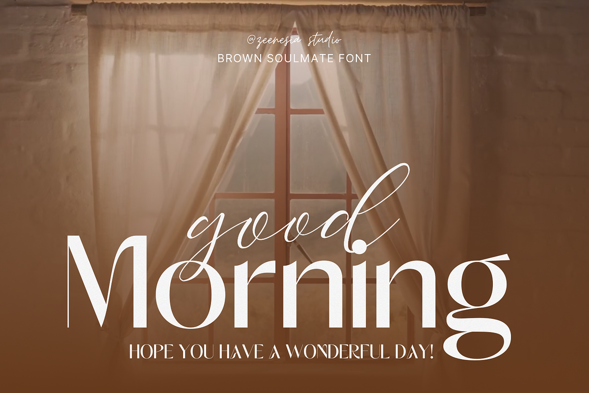 Brown Soulmate – A Charming Font Duo, a Sans Serif Font by zeenesia (Photo 12 of 26)