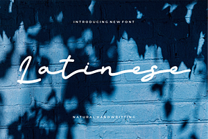 Latinese, a Handwritten Font by elevencreateam