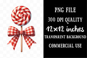 Watercolor Red Gingham Halloween, an Illustration by Designking (Thumbnail 4 of 5)