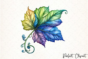 Green Summer Foliage Clipart, an Illustration by Watercolor design (Thumbnail 10 of 10)