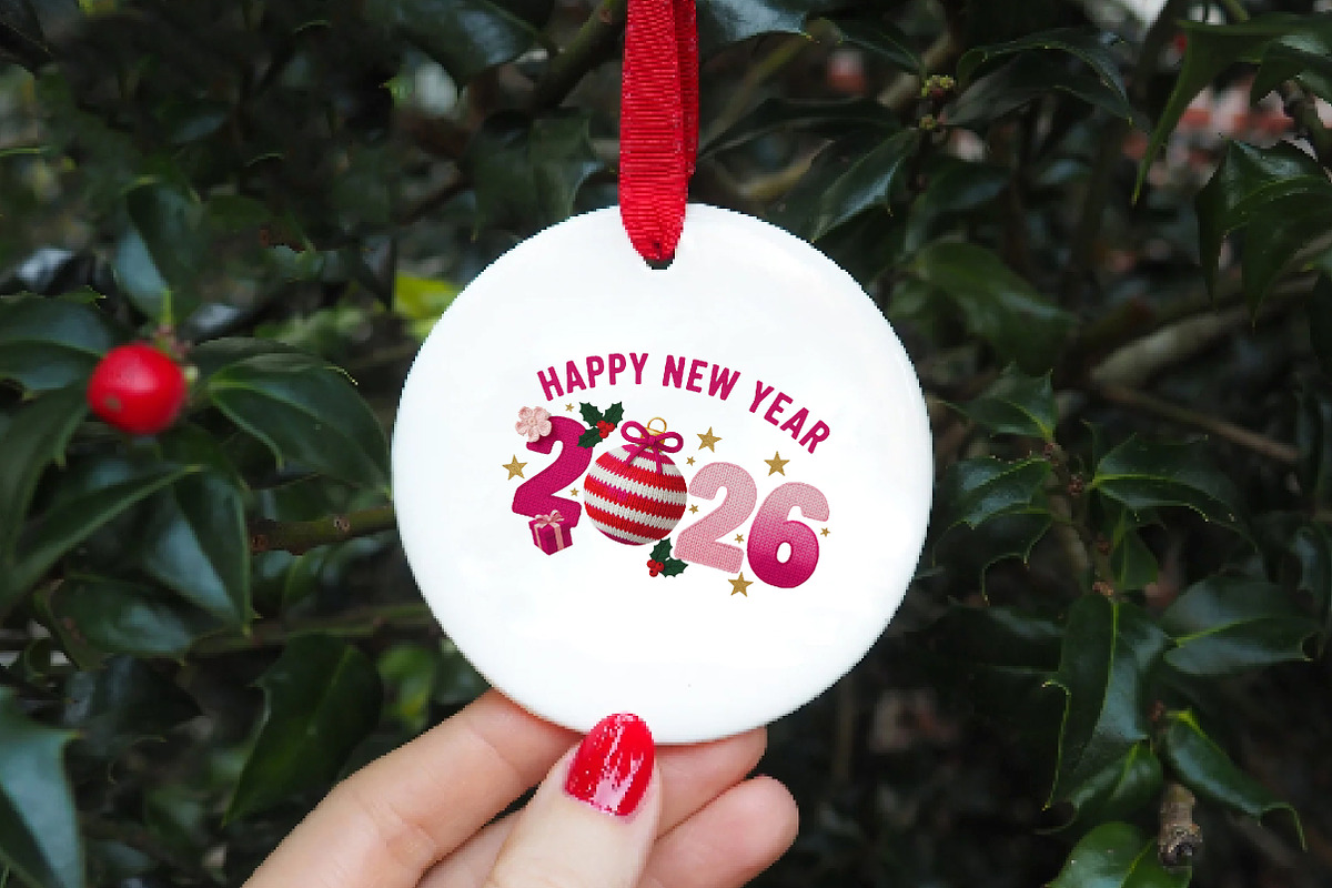 Happy New Year 2026 PNG, Christmas, an Illustration by DreamArtGraphic (Photo 5 of 6)