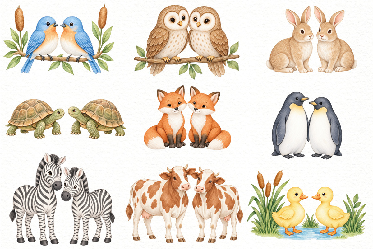 Noah’s Ark Clipart Bundle, an Animal Illustration by Villa 11 Estudio (Photo 4 of 8)