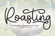 Roasting | Script Font, a Handwritten Font by Scratchones (Thumbnail 1 of 9)
