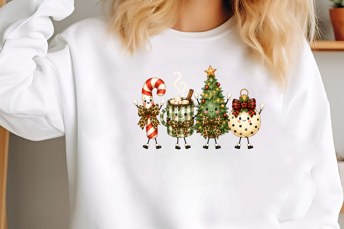 Christmas Doodles Characters PNG, a Seasonal Illustration by CraftArtStudio (Photo 3 of 4)