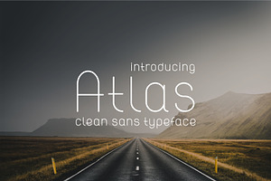 Atlas. Clean Modern Sans Font.