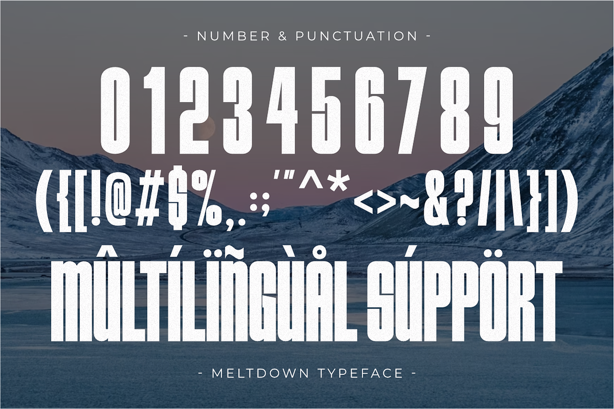 Meltdown - Condensed Sans Serif, a Sans Serif Font by Pian45 Studio (Photo 7 of 8)