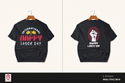 Labor Day T-Shirt Design Bundle, a Graphic by shaondesigns (Thumbnail 2 of 7)