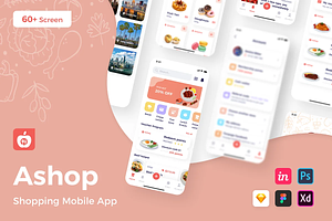 Ashop - Shopping App Design UI Kit