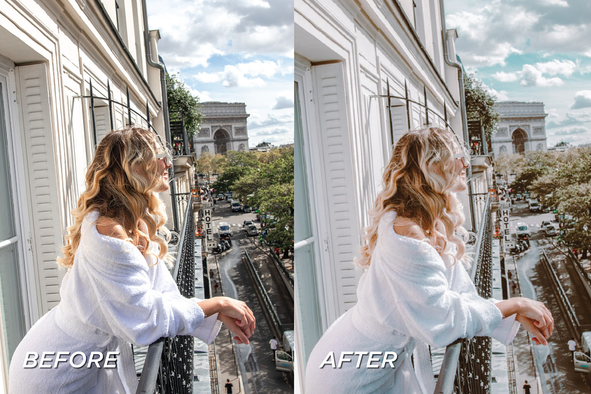 5 Paris Lightroom Presets, a Preset Add-On by TheWayfarerShoppe (Photo 4 of 7)