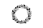 Botanical Floral Wreath SVG Bundle, an Illustration by Designs_River (Thumbnail 3 of 31)
