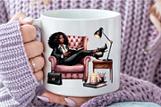 Watercolor Black Boss Lady Clipart, an Illustration by Libby Wishes (Thumbnail 10 of 10)