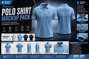 Premium Short Polo Shirt Mockup Pack, a Shirt Mockup by Mockup Power (Thumbnail 4 of 5)