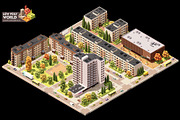 Vector isometric world map elements, an Object Illustration by tele52 (Thumbnail 5 of 39)