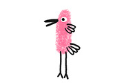 Pink birds in a tree, an Animal Illustration by Irene Loal (Thumbnail 2 of 6)