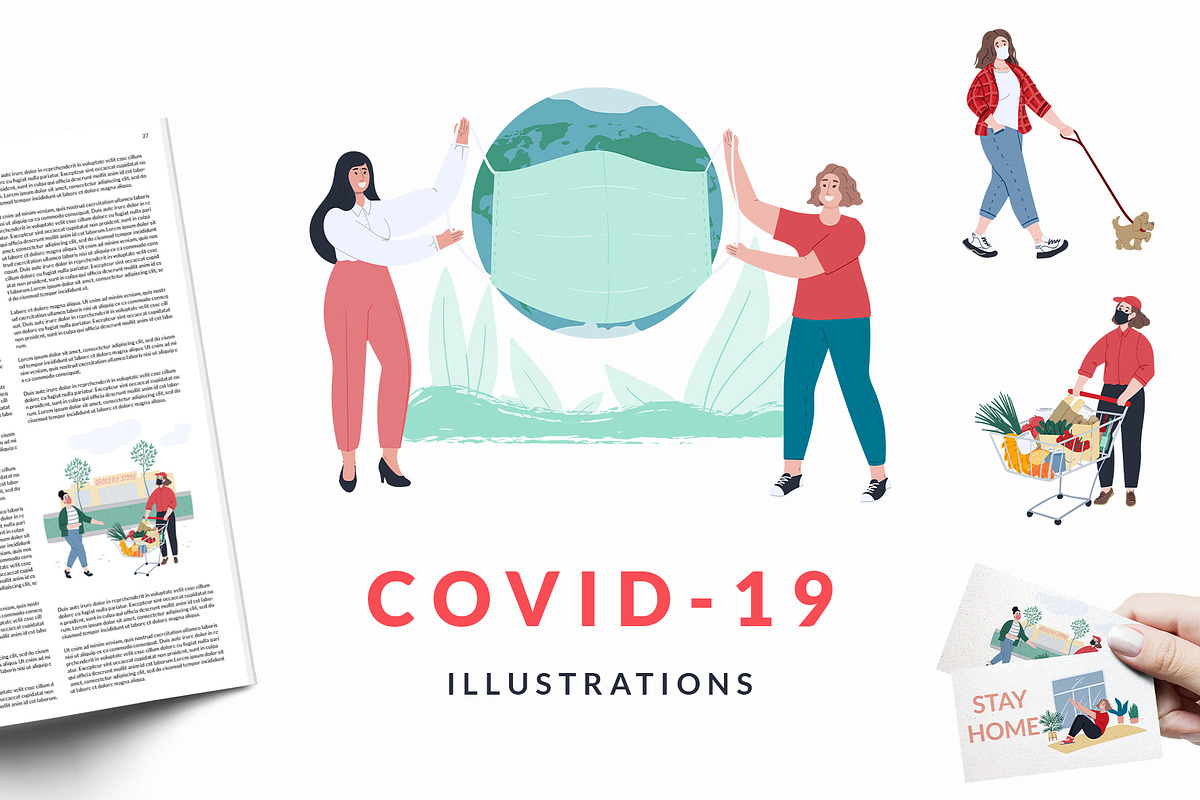 Covid-19 Illustrations, a Food Illustration by helgascandinavus (Photo 1 of 6)