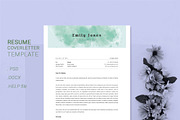 Water Color CV-Resume Tempalate *C, a Resume Template by Showy68 Template (Thumbnail 3 of 3)