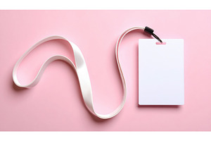 An ID badge with a white lanyard, a Business Photo by Igor Tichonow