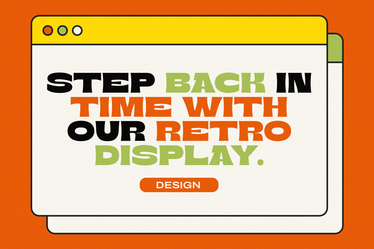 Bront-Olo – Retro Groovy Bold Font, a Sans Serif Font by kangfont Studio (Photo 8 of 10)