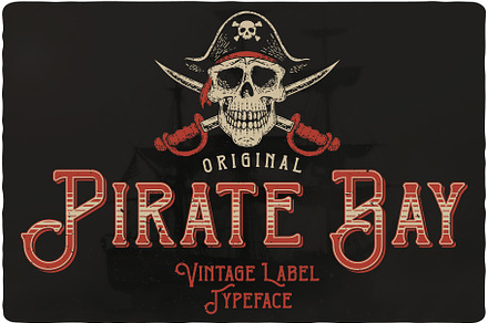 Pirate Bay Typeface, a Symbol Font by Vozzy Vintage Fonts