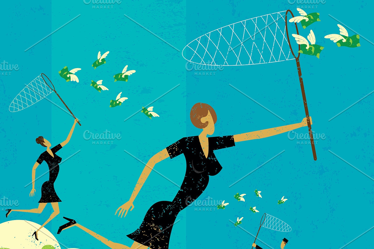 Business Concepts Bundle 07 Women, a Person Illustration by retrorocket (Photo 3 of 16)