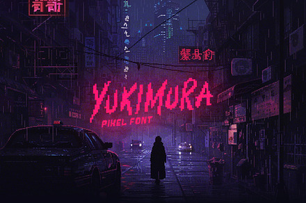 Yukimura - Pixel Font, a Font by Tugcu Design Co.