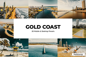 20 Gold Coast Lightroom Presets, a Preset Add-On by skybluecreative