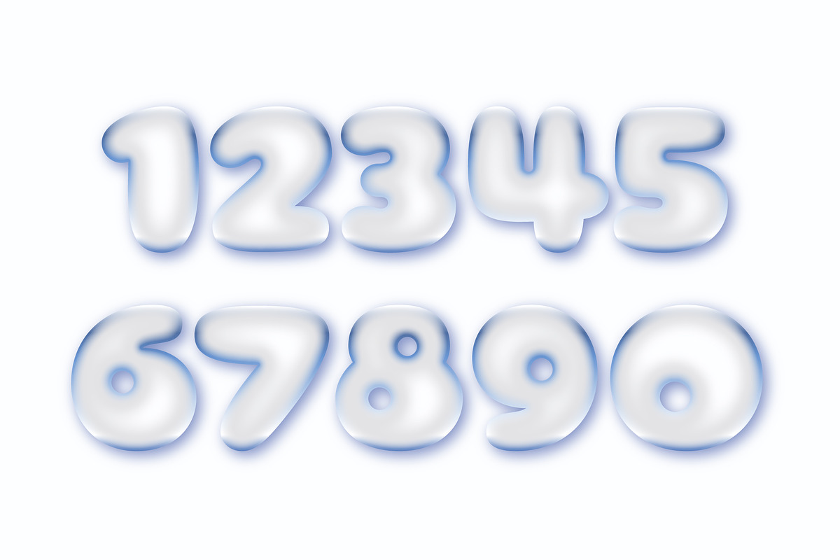 Soft Bubble Transparent Text Effect preview 2