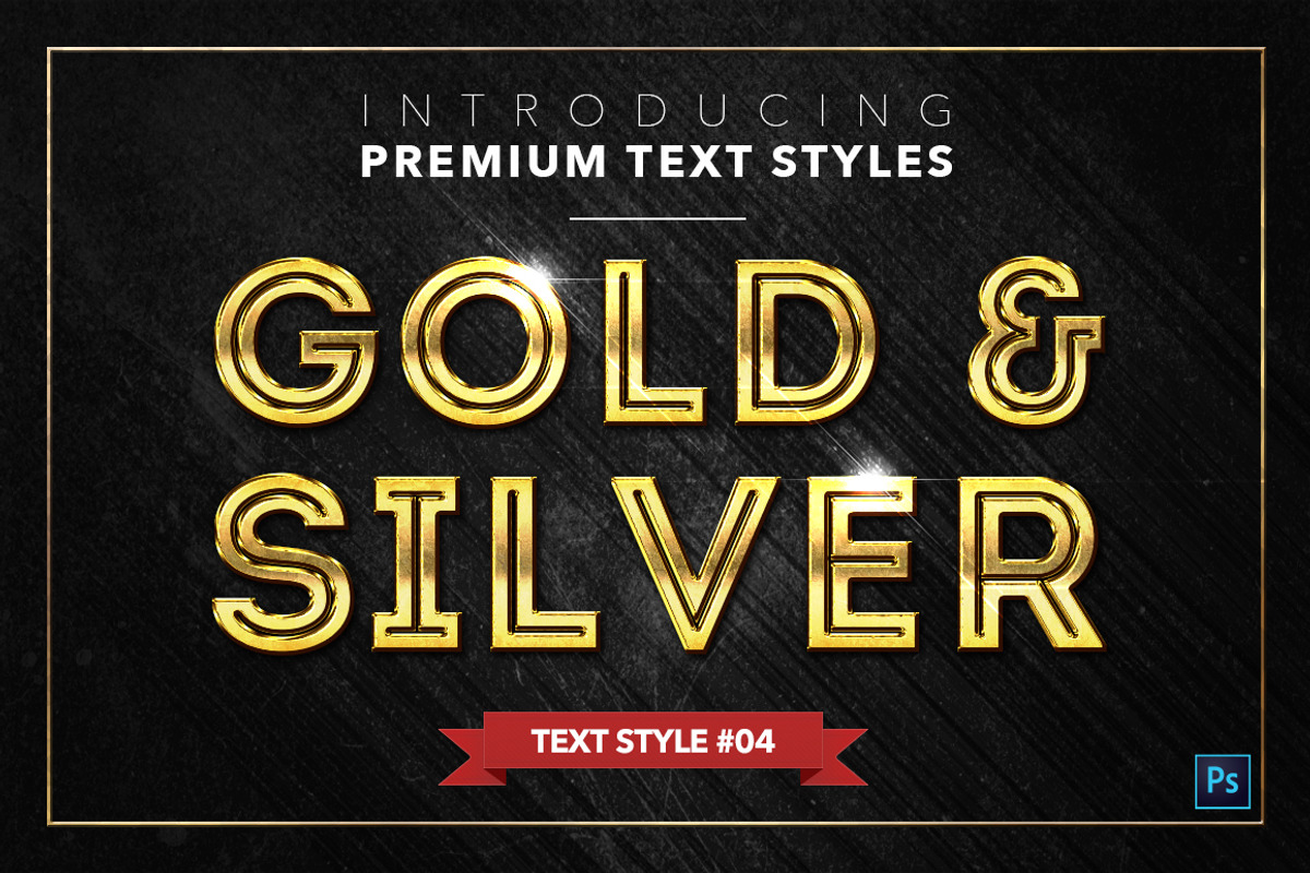 Gold & Silver #2 - 20 Text Styles preview 5