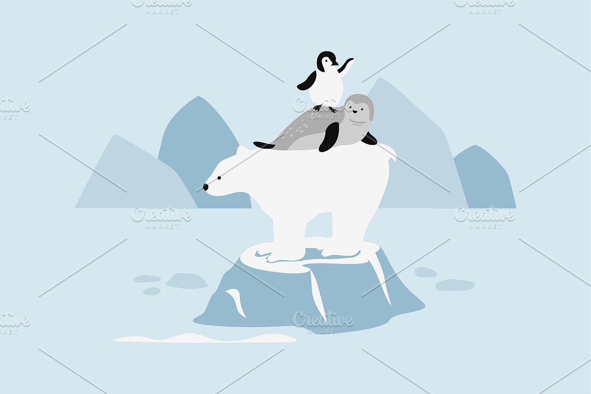 Arctic Animals Illustration, an Animal Illustration by Jump Studio (Photo 3 of 10)