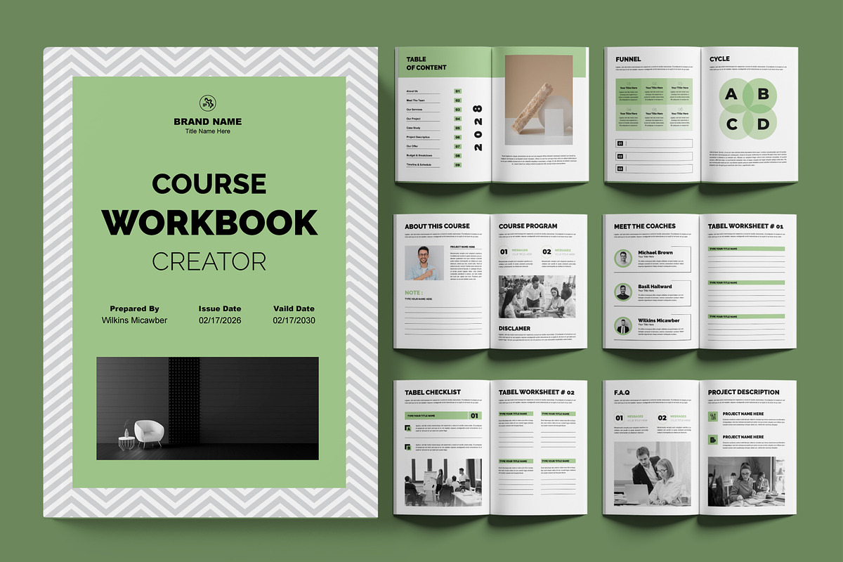 Course Workbook Layout, a Brochure Template by ContestDesign (Photo 1 of 3)