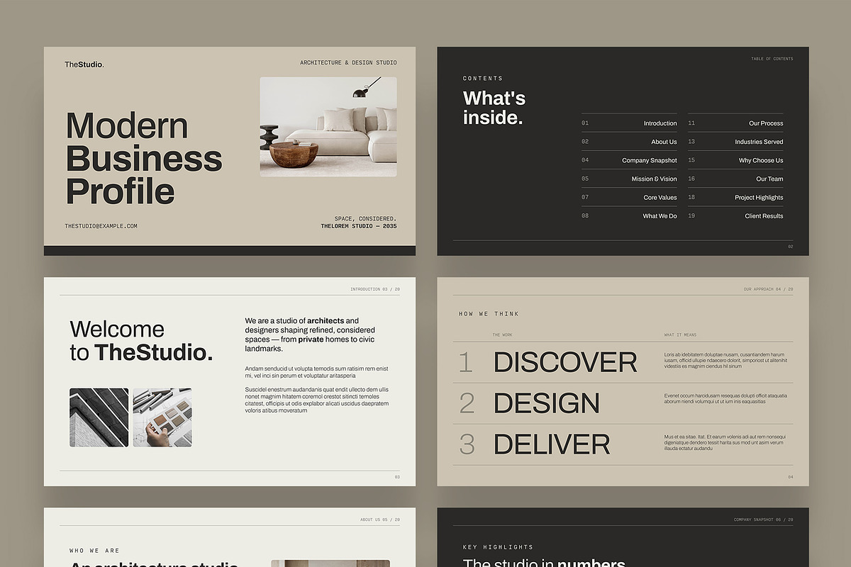 Modern Minimalist Presentation Templ, a Presentation Template by BrandPacks (Photo 7 of 7)