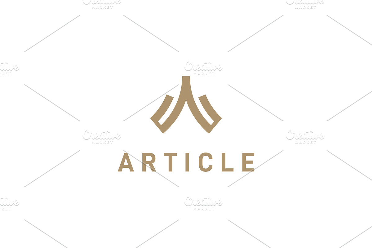 Monogram A Initials simple logo, a Branding & Logo Template by yanuart