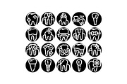 Dentistry care and treatment icons, an Object Graphic by pikepicture (Thumbnail 1 of 3)