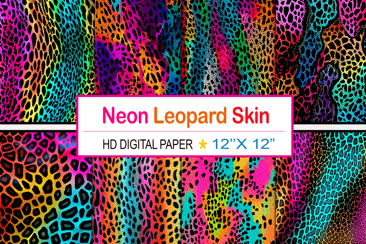 Neon Leopard Skin, a Pattern Graphic by Printable Treasure (Photo 1 of 7)