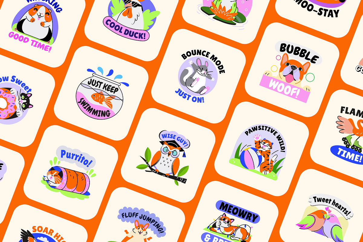 Animated Pet and Animal Stickers Set, an Emoji Icon by Brickclay (Photo 3 of 5)