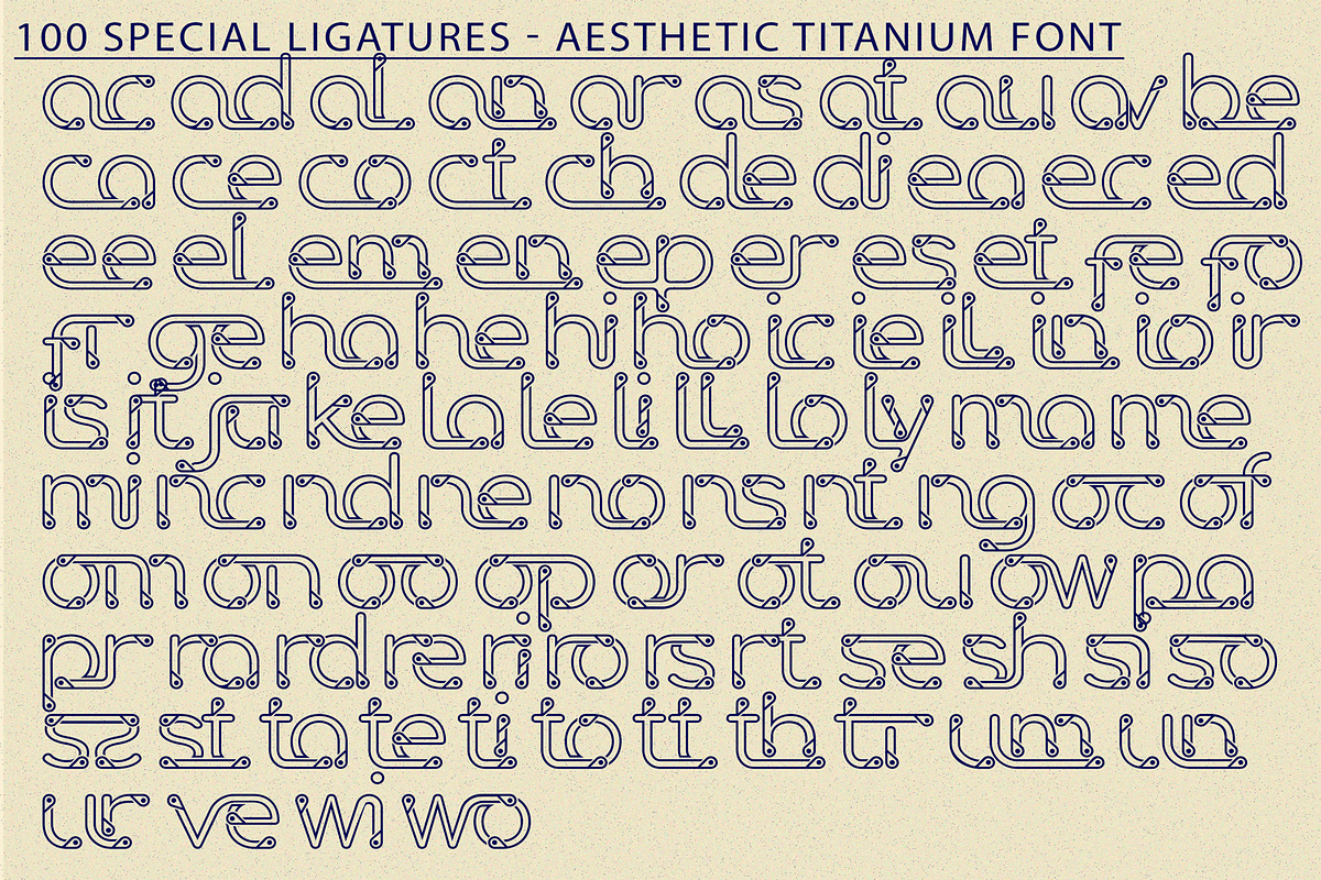 Aesthetic Titanium - Neon Tech Font, a Sans Serif Font by 177Studio (Photo 7 of 8)