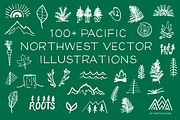 100+ PNW Vector Illustrations, an Illustration by Graticle (Thumbnail 1 of 2)