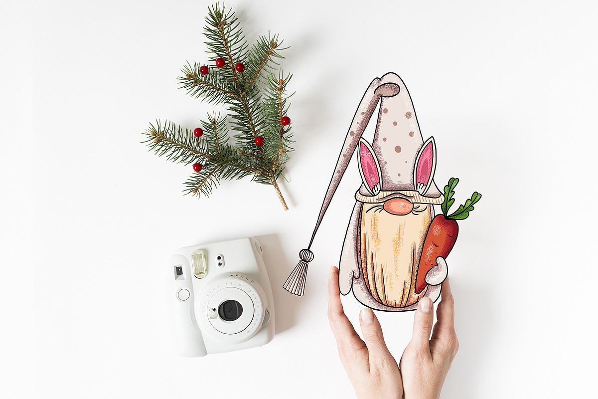 Christmas Gnomes clipart Procreate, an Education Illustration by ElladesignCo (Photo 5 of 7)