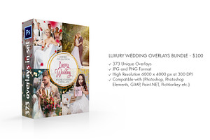 Luxury Wedding Photoshop Overlays