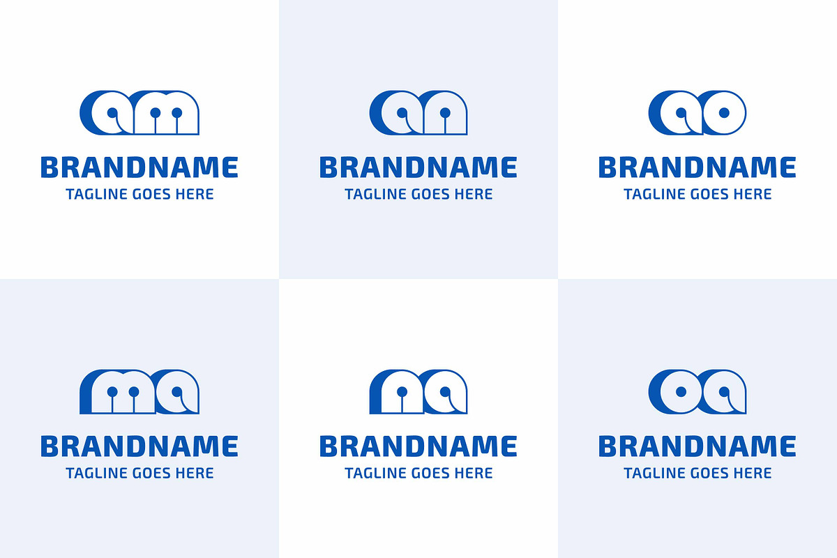 Letters AM MA AN NA AO OA Bold Logo, a Branding & Logo Template by Pray Art Design Studio (Photo 1 of 2)