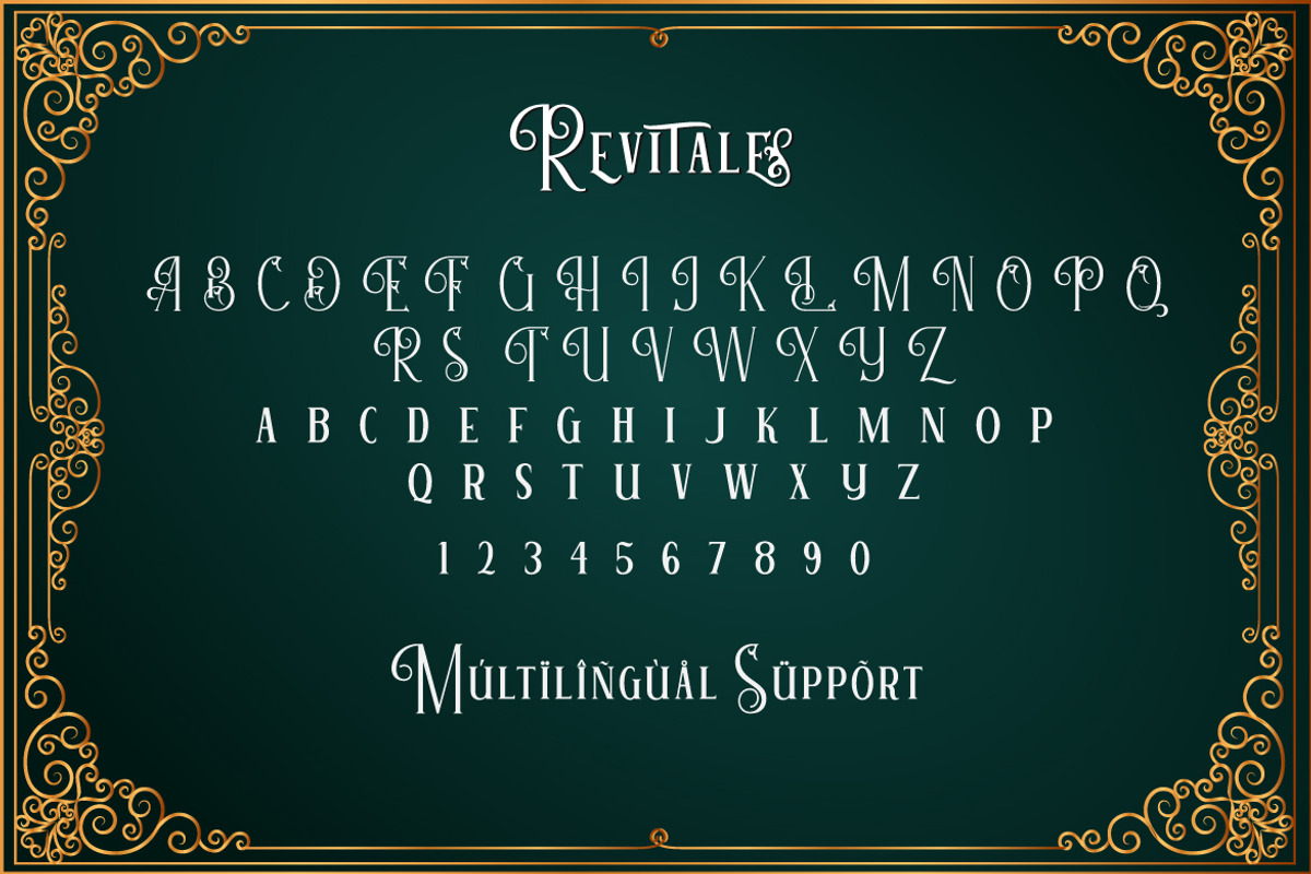 Revitale - A Vintage Serif Font, a Serif Font by Vava Aryanto (Photo 8 of 8)